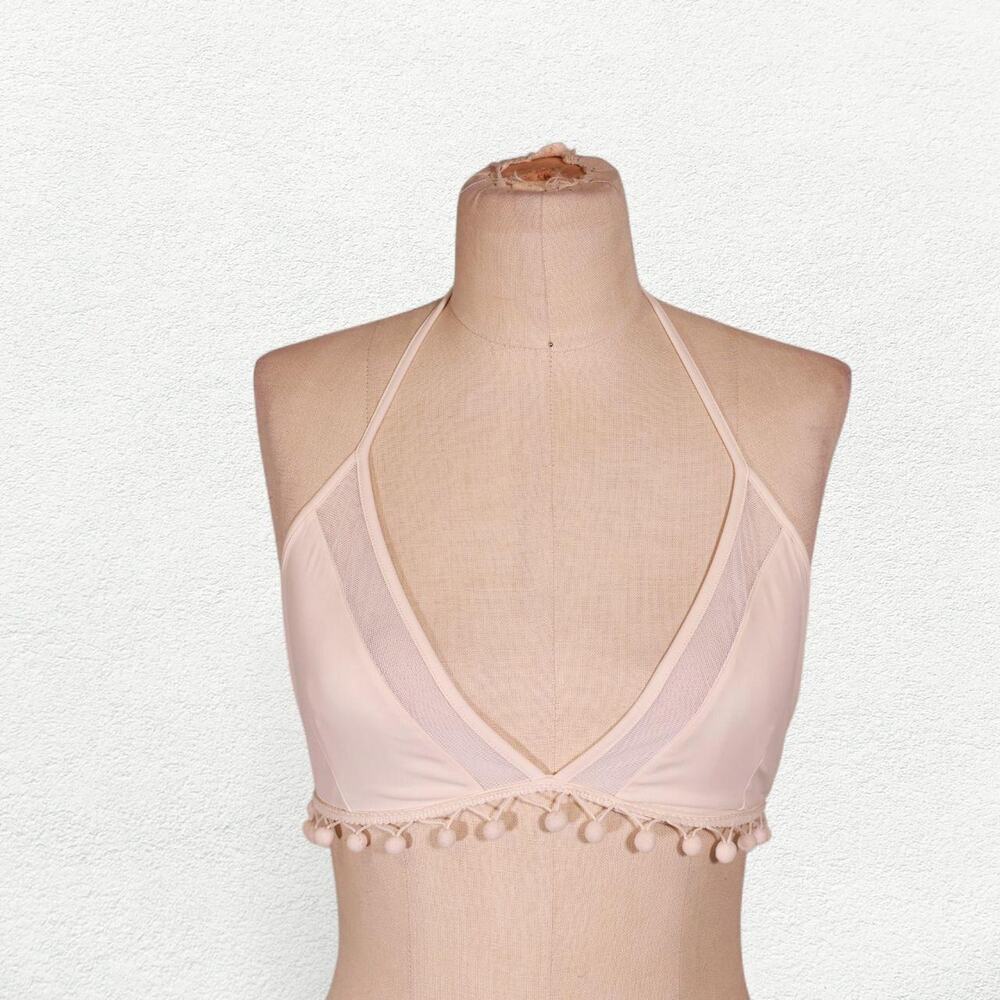 Fashion Nova Bikini Top in White